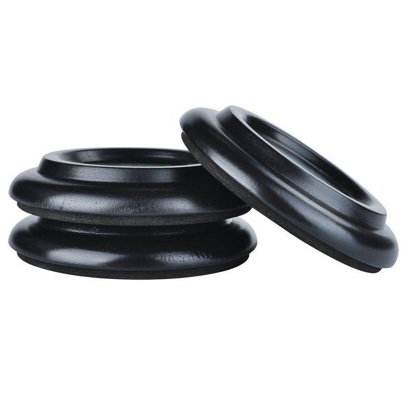 KingPoint Hardwood Grand Piano Caster Cups Set of 3 Furniture Leg Pads Protection - Image 1